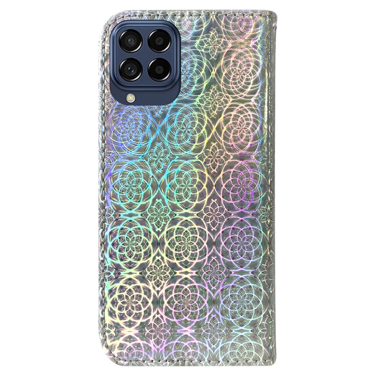 For Samsung Galaxy M53 5G Colorful Magnetic Buckle Leather Phone Case