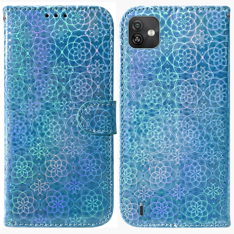 For Wiko Y82 Colorful Magnetic Buckle Leather Phone Case