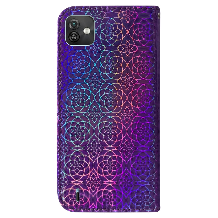 For Wiko Y82 Colorful Magnetic Buckle Leather Phone Case