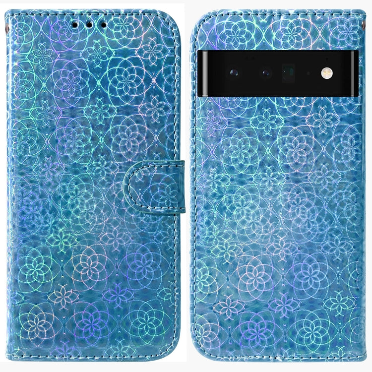 For Google Pixel 6 Pro Colorful Magnetic Buckle Leather Phone Case