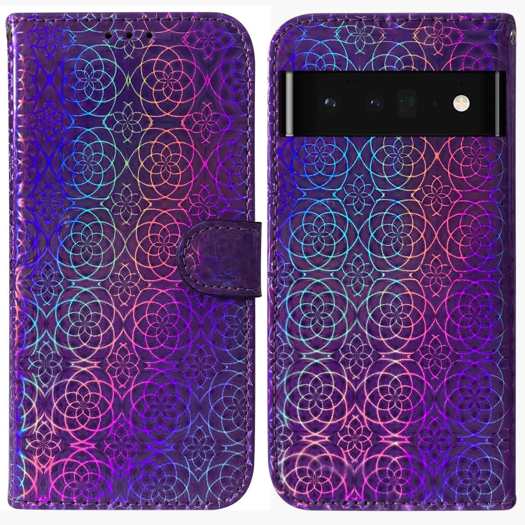 For Google Pixel 6 Pro Colorful Magnetic Buckle Leather Phone Case