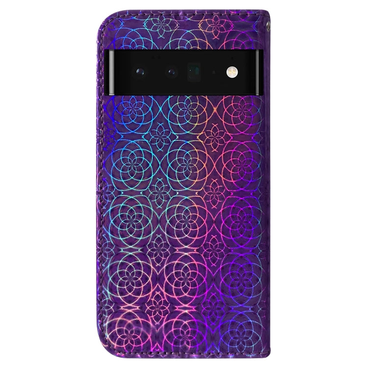 For Google Pixel 6 Pro Colorful Magnetic Buckle Leather Phone Case