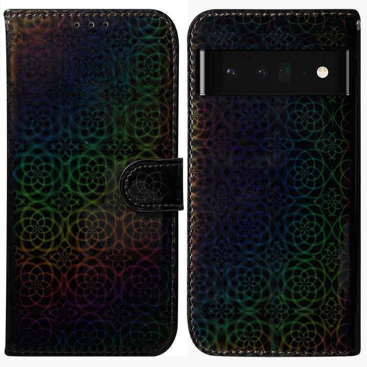 For Google Pixel 6 Pro Colorful Magnetic Buckle Leather Phone Case
