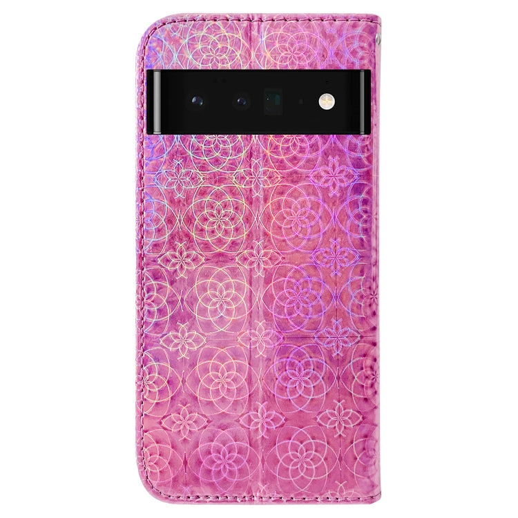 For Google Pixel 6 Pro Colorful Magnetic Buckle Leather Phone Case