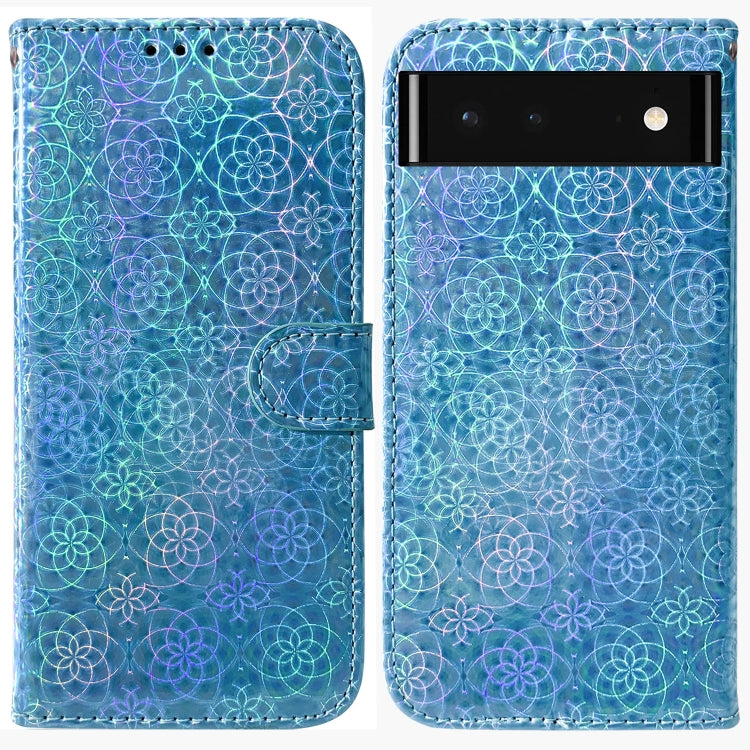 For Google Pixel 6 Colorful Magnetic Buckle Leather Phone Case