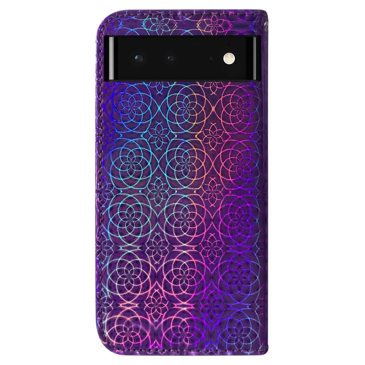 For Google Pixel 6 Colorful Magnetic Buckle Leather Phone Case