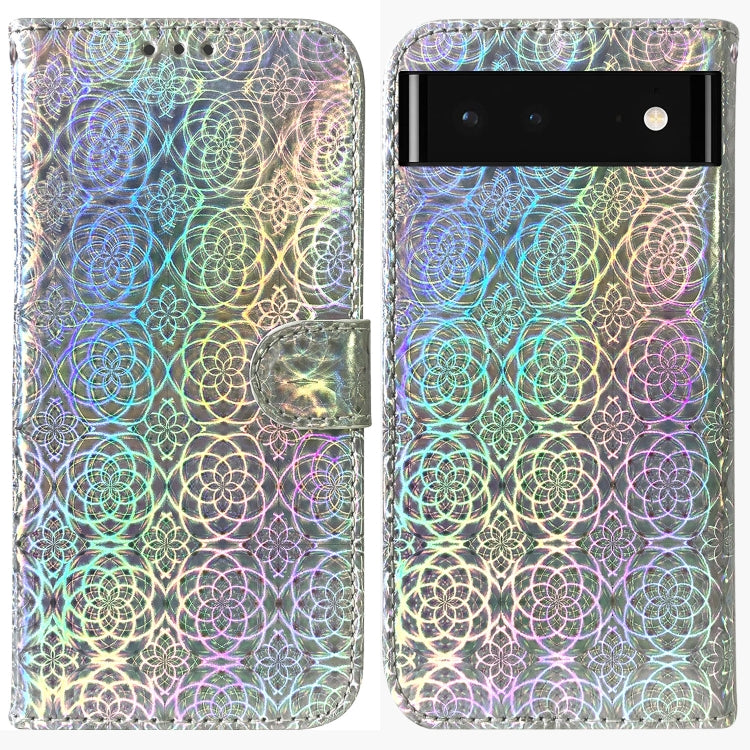 For Google Pixel 6 Colorful Magnetic Buckle Leather Phone Case