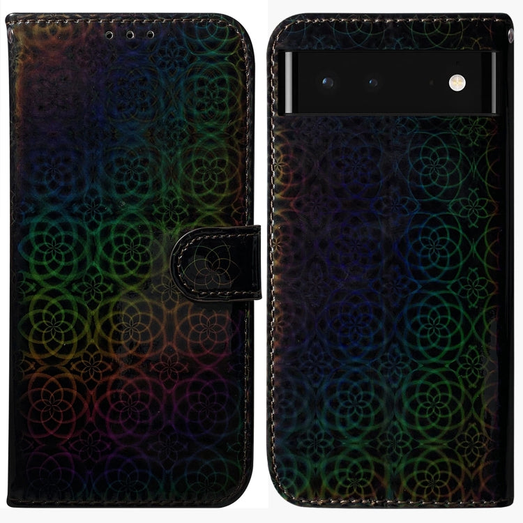 For Google Pixel 6 Colorful Magnetic Buckle Leather Phone Case
