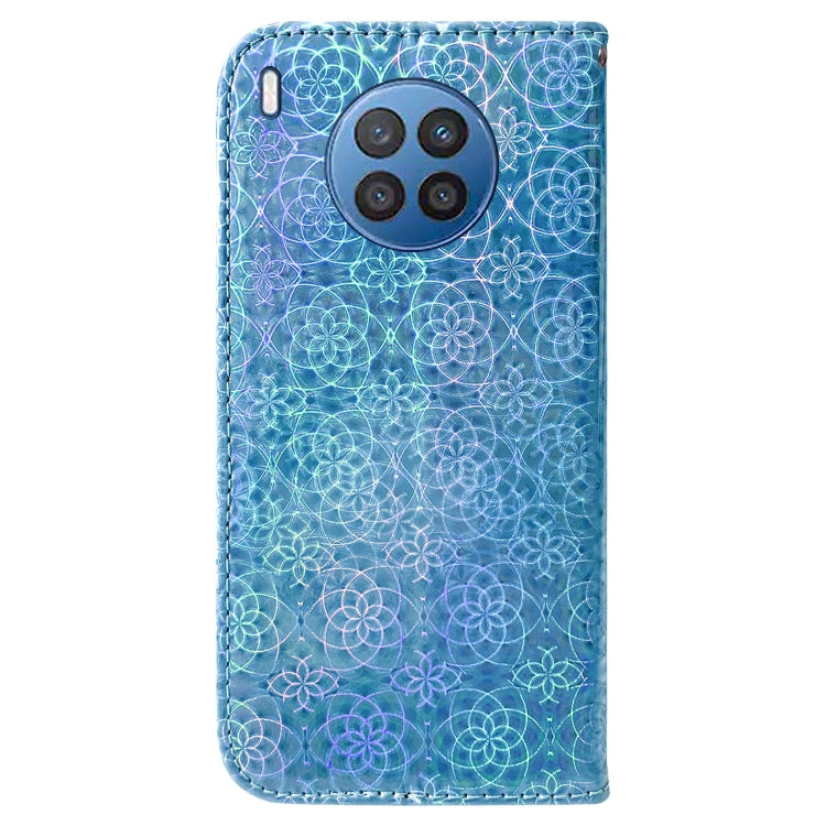 For Huawei nova 8i / Honor 50 Colorful Magnetic Buckle Leather Phone Case