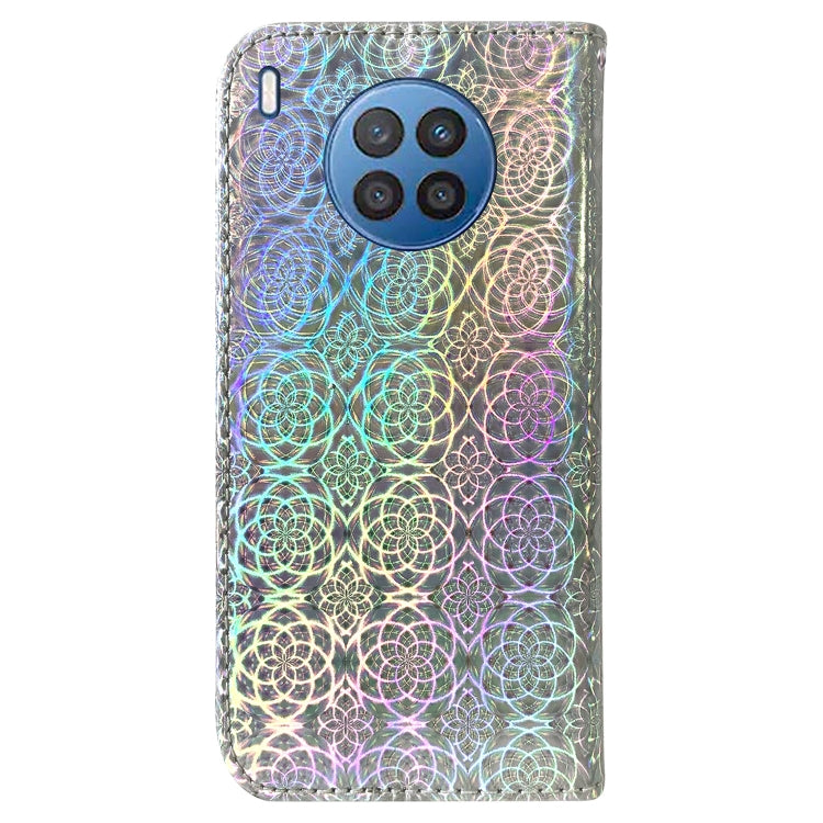For Huawei nova 8i / Honor 50 Colorful Magnetic Buckle Leather Phone Case