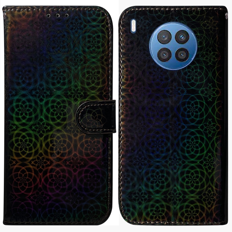 For Huawei nova 8i / Honor 50 Colorful Magnetic Buckle Leather Phone Case