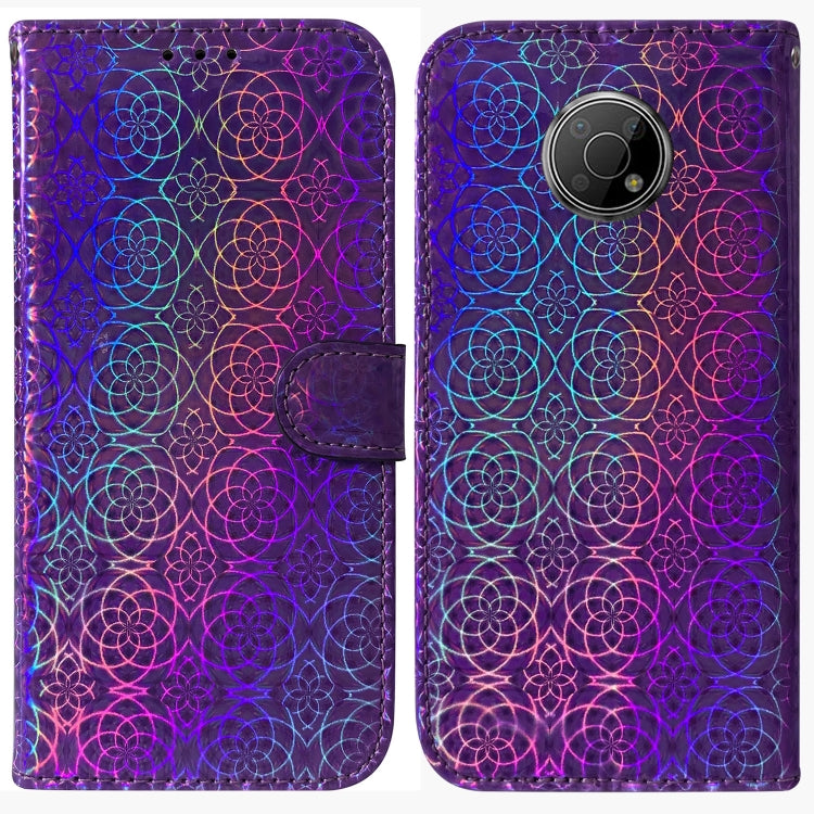 For Nokia G300 Colorful Magnetic Buckle Leather Phone Case