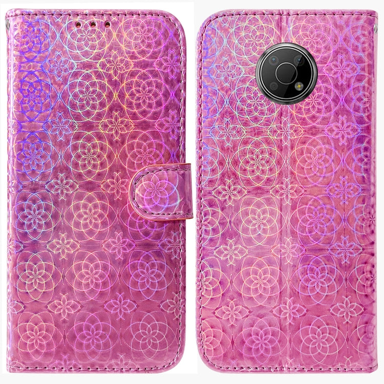 For Nokia G300 Colorful Magnetic Buckle Leather Phone Case