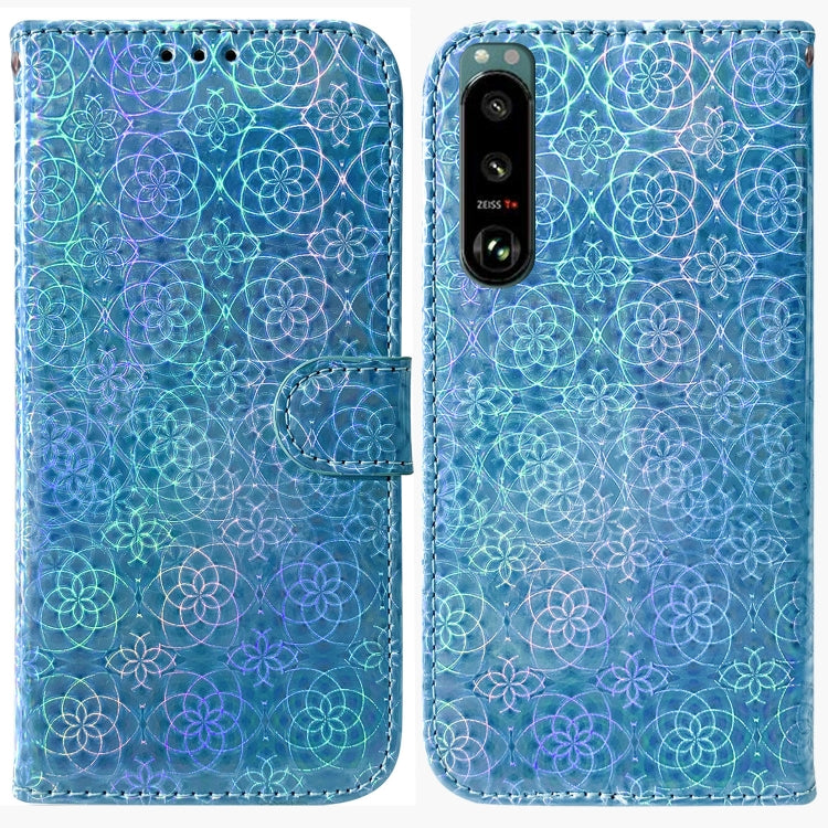 For Sony Xperia 5 III Colorful Magnetic Buckle Leather Phone Case