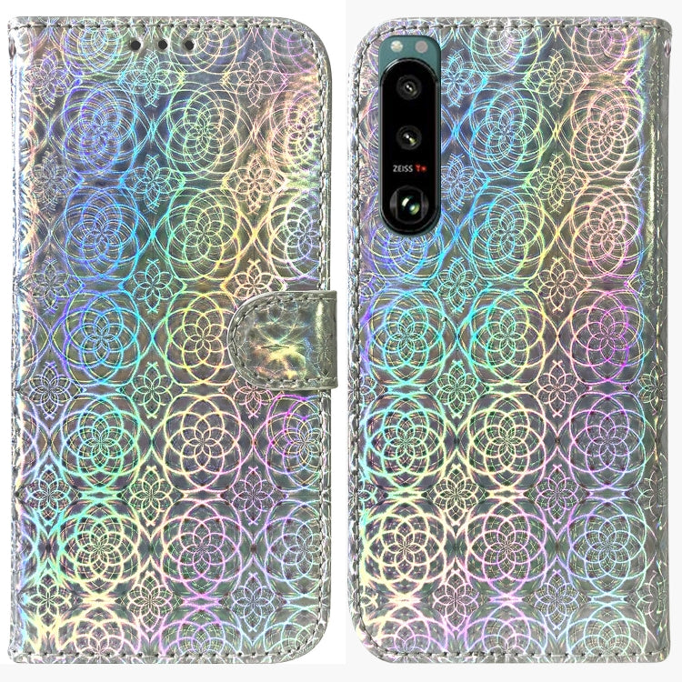 For Sony Xperia 5 III Colorful Magnetic Buckle Leather Phone Case