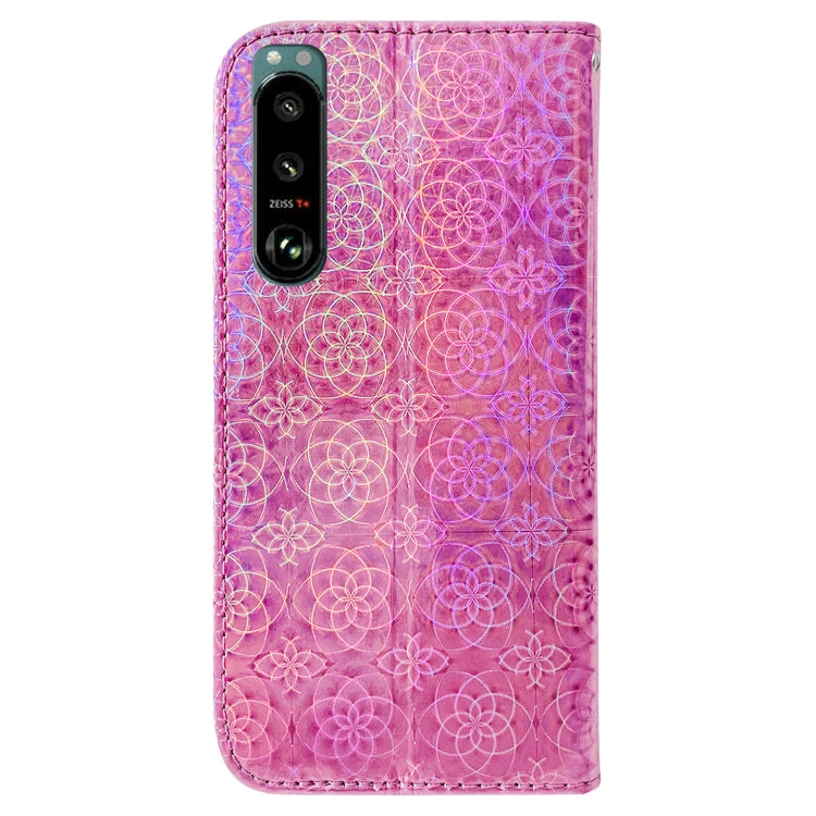 For Sony Xperia 5 III Colorful Magnetic Buckle Leather Phone Case