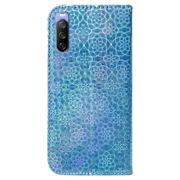 For Sony Xperia 10 III Colorful Magnetic Buckle Leather Phone Case