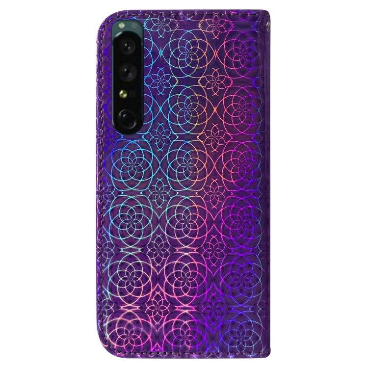 For Sony Xperia 1 IV Colorful Magnetic Buckle Leather Phone Case