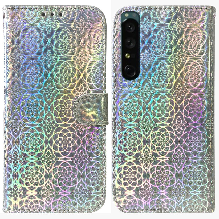 For Sony Xperia 1 IV Colorful Magnetic Buckle Leather Phone Case