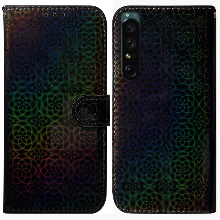 For Sony Xperia 1 IV Colorful Magnetic Buckle Leather Phone Case