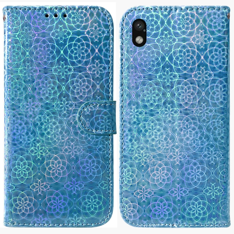 For Sony Xperia Ace III Colorful Magnetic Buckle Leather Phone Case