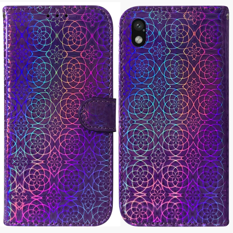 For Sony Xperia Ace III Colorful Magnetic Buckle Leather Phone Case