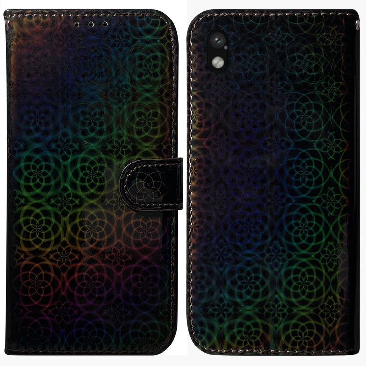 For Sony Xperia Ace III Colorful Magnetic Buckle Leather Phone Case