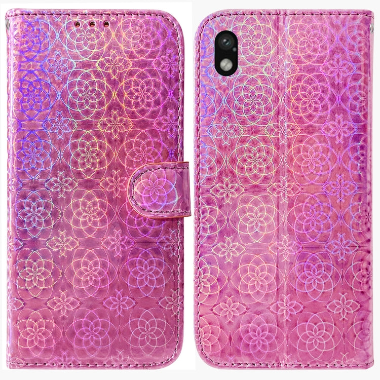 For Sony Xperia Ace III Colorful Magnetic Buckle Leather Phone Case