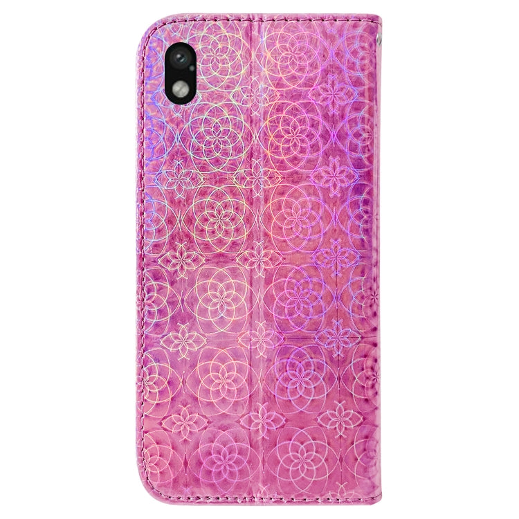 For Sony Xperia Ace III Colorful Magnetic Buckle Leather Phone Case