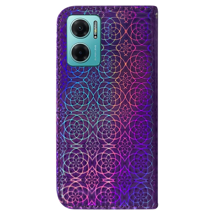 For Xiaomi Redmi Note 11E / Redmi 10 5G Colorful Magnetic Buckle Leather Phone Case