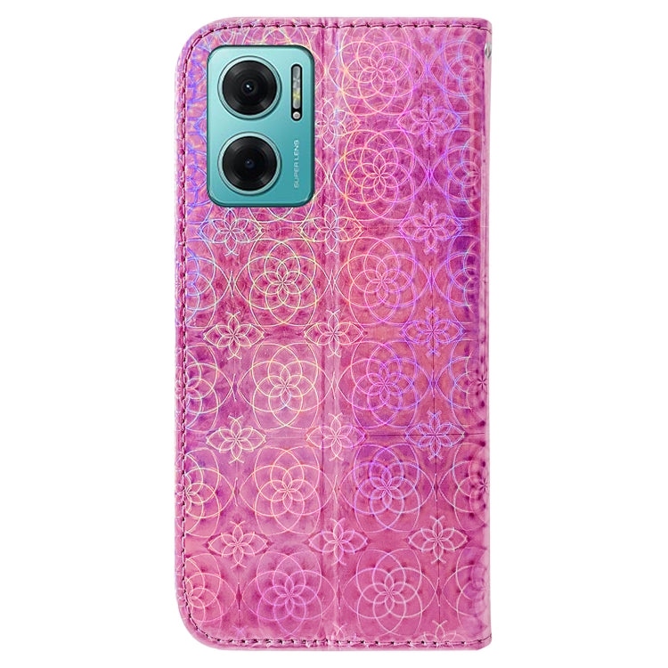 For Xiaomi Redmi Note 11E / Redmi 10 5G Colorful Magnetic Buckle Leather Phone Case