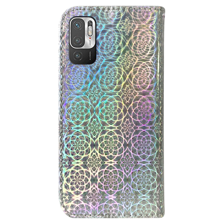 For Xiaomi Redmi Note 10 5G / Poco M3 Pro Colorful Magnetic Buckle Leather Phone Case