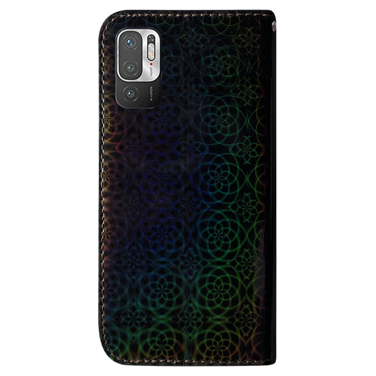 For Xiaomi Redmi Note 10 5G / Poco M3 Pro Colorful Magnetic Buckle Leather Phone Case