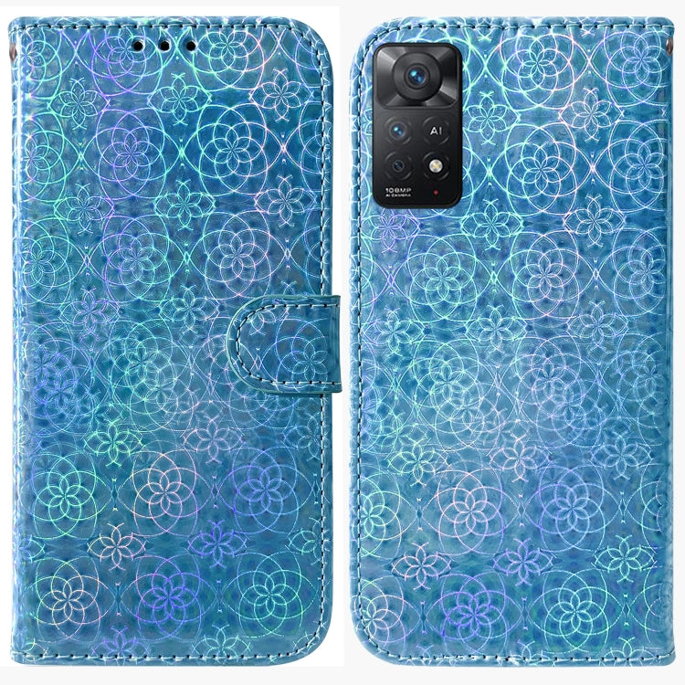For Xiaomi Redmi Note 11 Pro 5G / 4G Foreign Colorful Magnetic Buckle Leather Phone Case