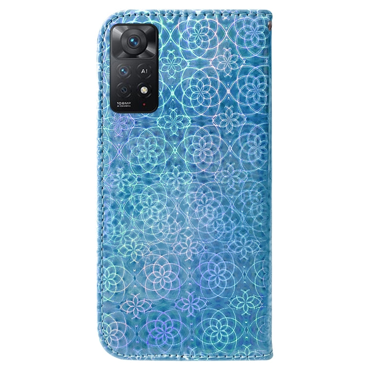 For Xiaomi Redmi Note 11 Pro 5G / 4G Foreign Colorful Magnetic Buckle Leather Phone Case