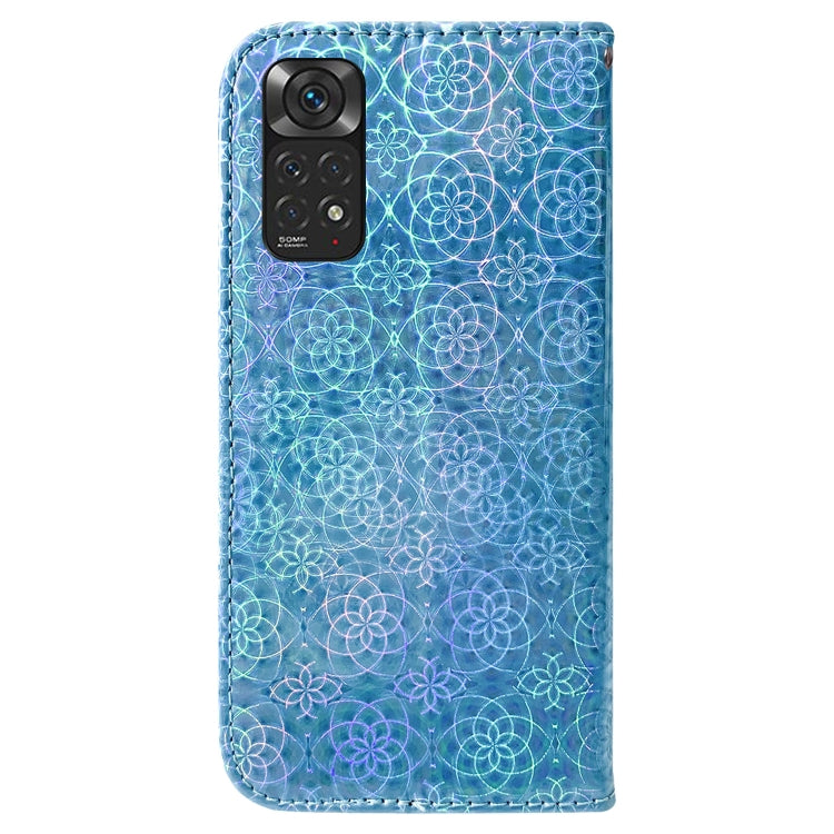 For Xiaomi Redmi Note 11 Foreign Colorful Magnetic Buckle Leather Phone Case