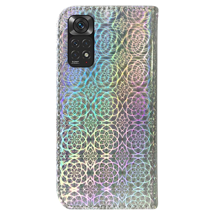For Xiaomi Redmi Note 11 Foreign Colorful Magnetic Buckle Leather Phone Case
