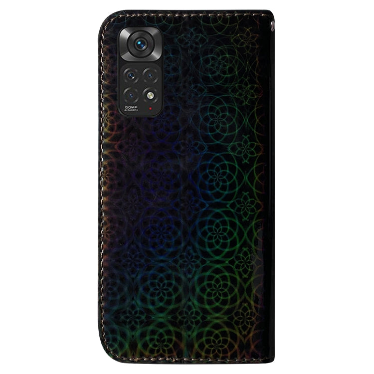 For Xiaomi Redmi Note 11 Foreign Colorful Magnetic Buckle Leather Phone Case
