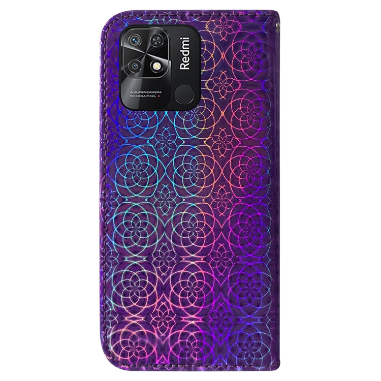 For Xiaomi Redmi 10C Colorful Magnetic Buckle Leather Phone Case