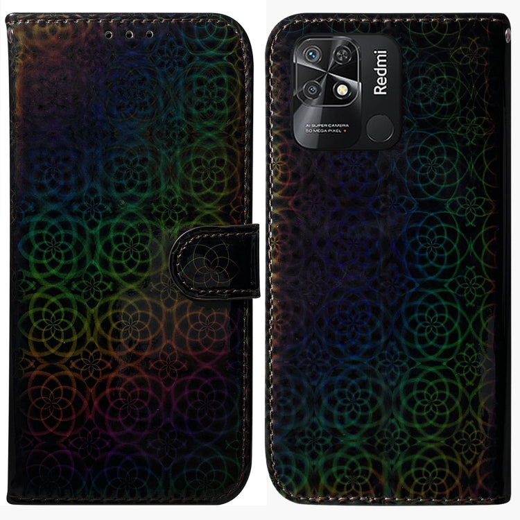 For Xiaomi Redmi 10C Colorful Magnetic Buckle Leather Phone Case