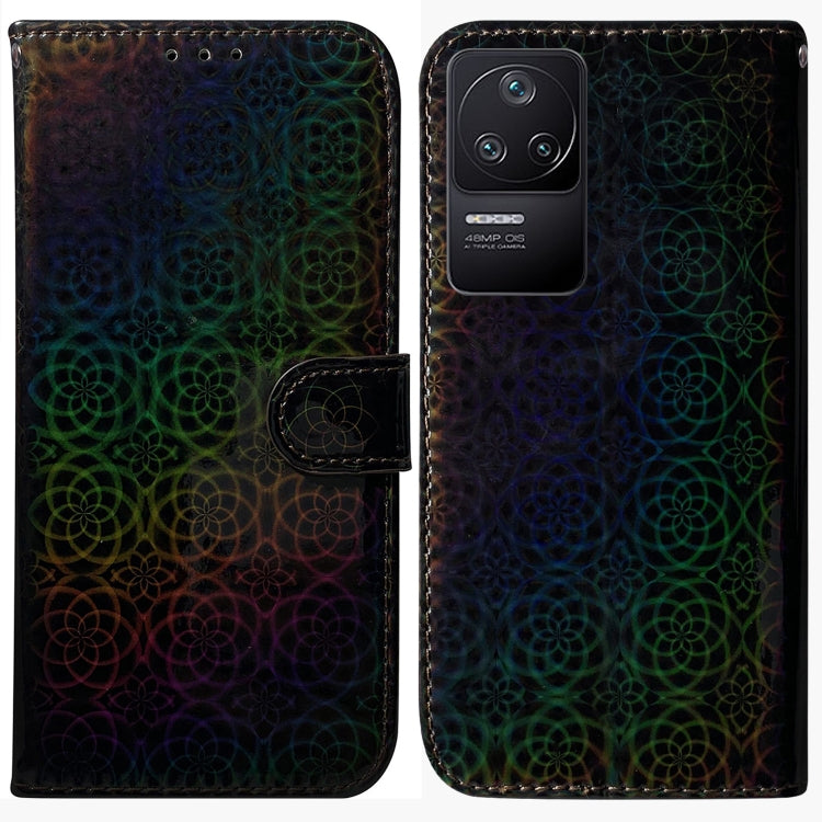 For Xiaomi Redmi K40S Colorful Magnetic Buckle Leather Phone Case