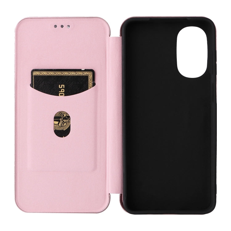 For Motorola Moto G52j 5G Carbon Fiber Texture Flip Leather Phone Case
