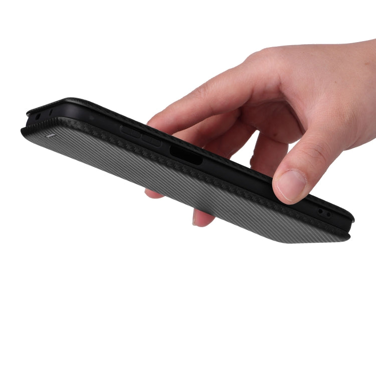 For Motorola Moto G52j 5G Carbon Fiber Texture Flip Leather Phone Case