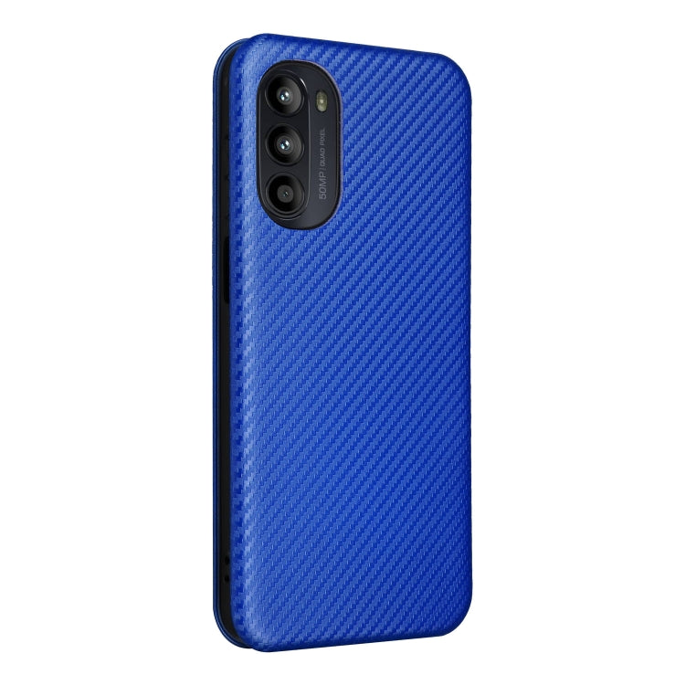 For Motorola Moto G52j 5G Carbon Fiber Texture Flip Leather Phone Case