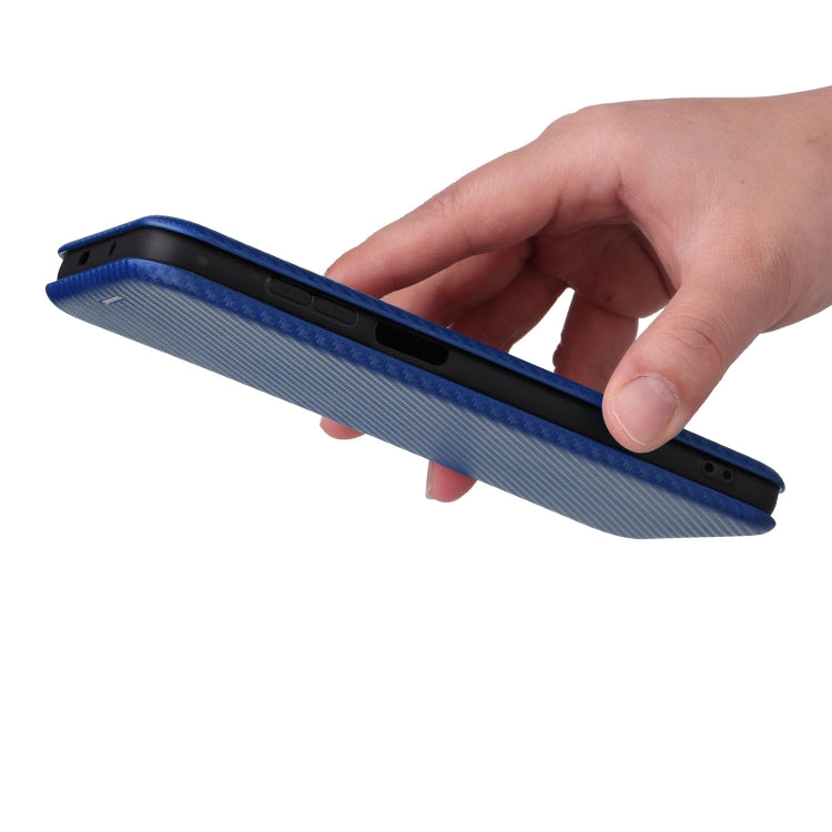 For Motorola Moto G52j 5G Carbon Fiber Texture Flip Leather Phone Case