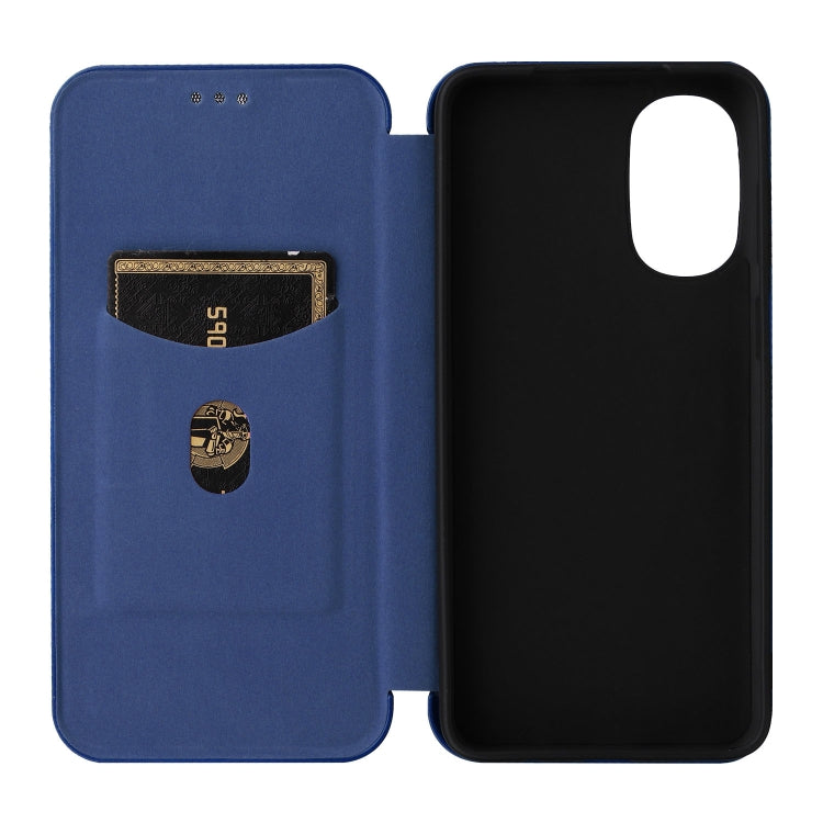 For Motorola Moto G52j 5G Carbon Fiber Texture Flip Leather Phone Case