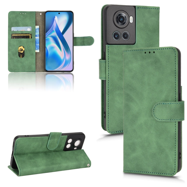 For OnePlus Ace Skin Feel Magnetic Flip Leather Phone Case