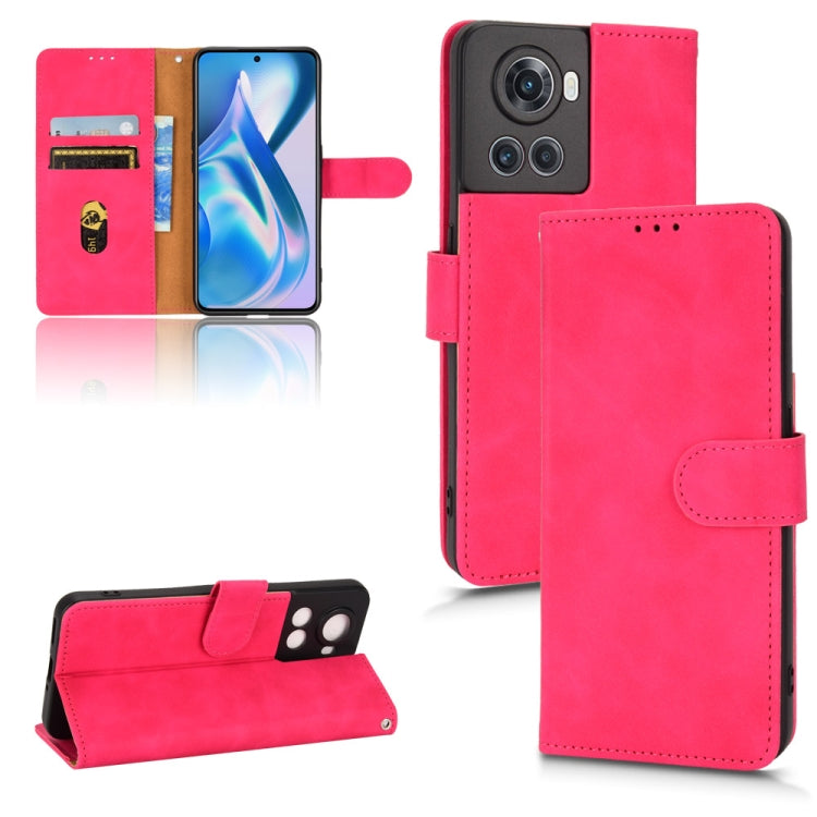 For OnePlus Ace Skin Feel Magnetic Flip Leather Phone Case