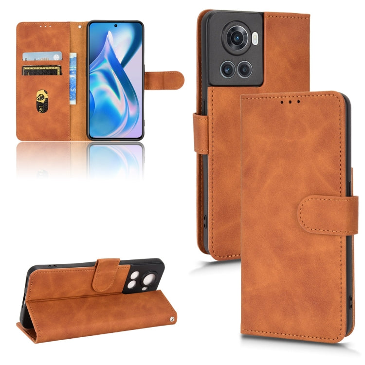 For OnePlus Ace Skin Feel Magnetic Flip Leather Phone Case