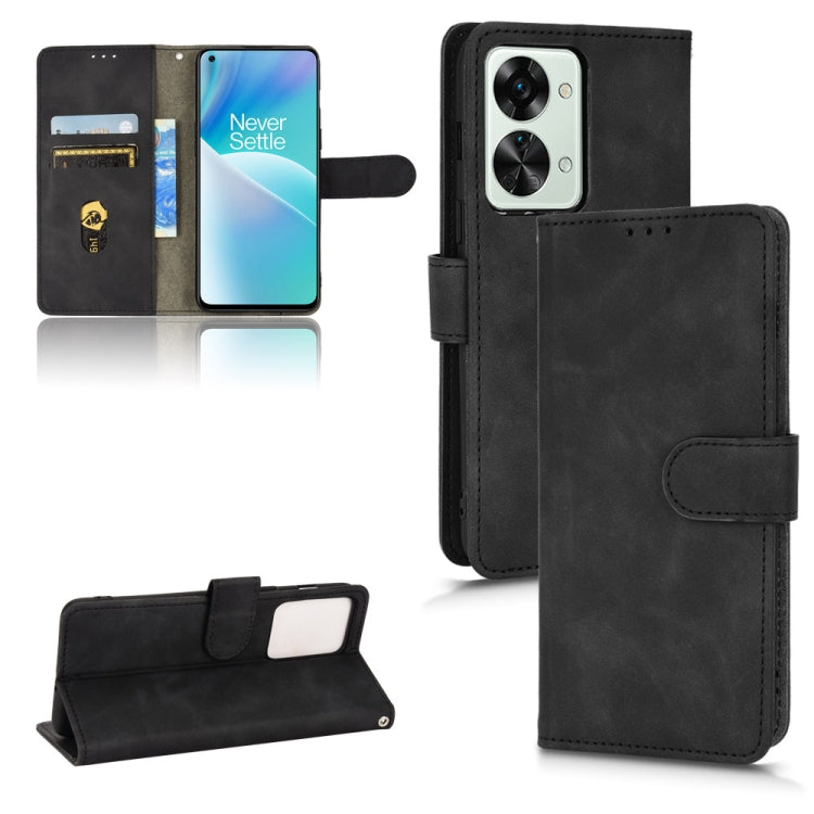 For OnePlus Nord 2T 5G Skin Feel Magnetic Flip Leather Phone Case